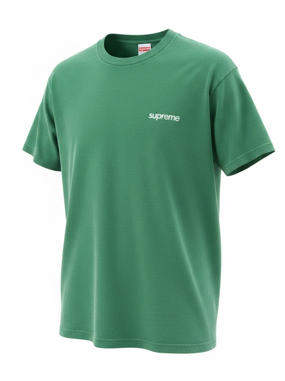 Used! Men's Supreme Small Box Logo Green Short Sleeve T-Shirt Streetwear Skate